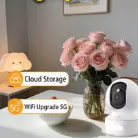 Cámara de Vigilancia Wifi para Interiores, Cámara IP Giratoria, Visión Nocturna, Detección de Movimiento, Audio Bidireccional, Seguridad para el Hogar, Bebés y Mascotas