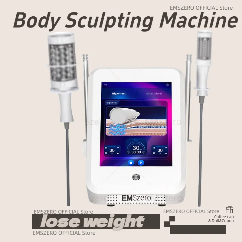 New Star Electromagnetic Body EMSZERO + DLS Shape Slimming Physiotherapy Cellulite Removal Roller Reformer Weight Lose Machine