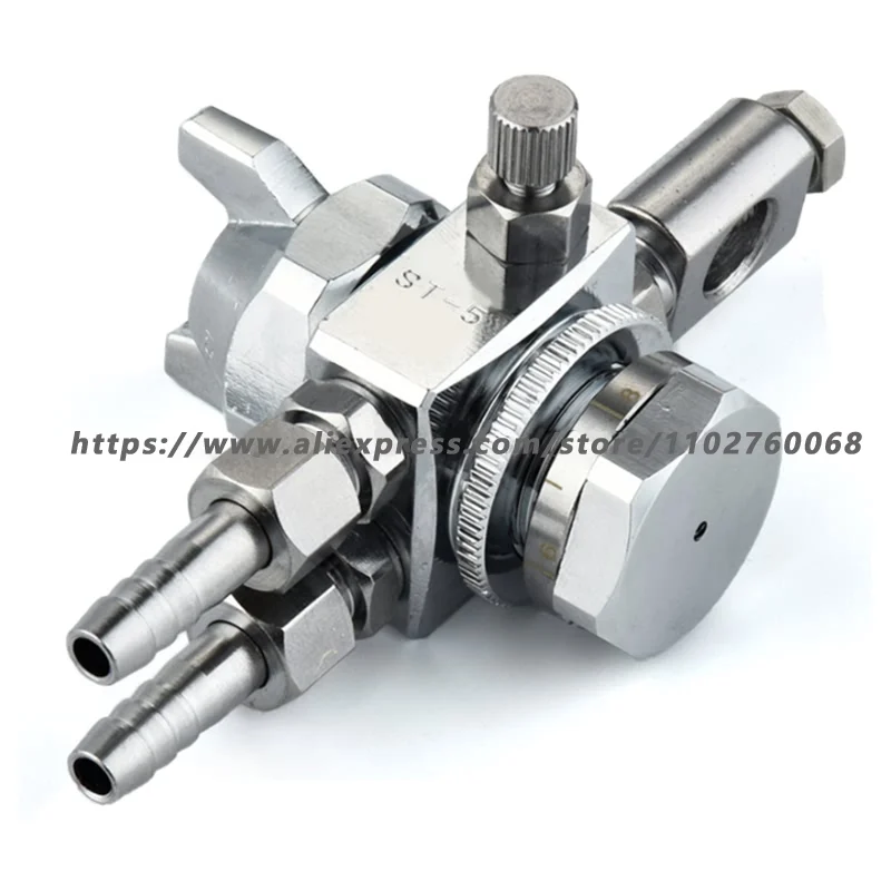 Spray Gun ST-5 ST-6, 0.5mm 1.0mm 1.3mm 2.0mm Mini Automatic Air Paint Spray Gun Die Casting,Japan ST-5R ST-6R Small Painting Gun