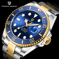 PAGANI DESIGN 2025 New Men's Watches Top Luxury Gold Automatic Mechanical Wrist Watch Men Stainless Steel Waterproof Men Watch