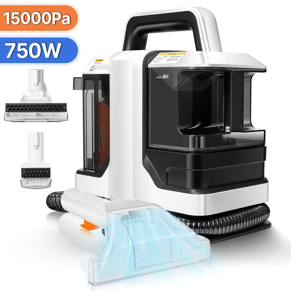 Spot Cleaner 750W 11/15KPa Handheld Tapijtreiniger voor Sofa Gordijn Spray Zuig Geïntegreerde Machine Huishoudelijke Schone Machine