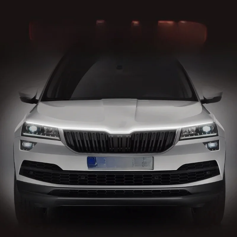 1 sztuk samochodów 12V led LED dla Skoda Karoq NU7 2017-2022 światła dzienne DRL uniwersalne elastyczne lampy dekoracyjne — zdjęcie 2