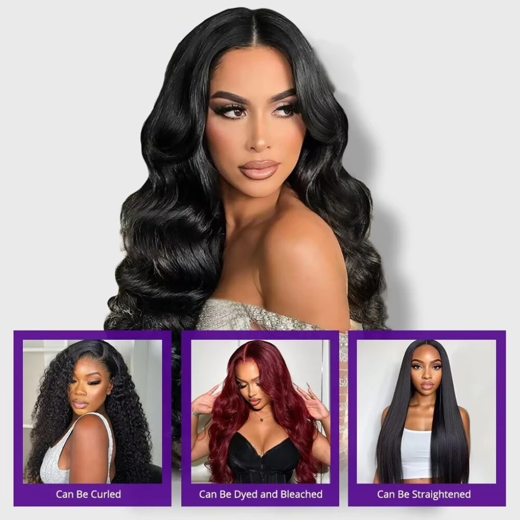 인모 묶음 바디 웨이브 인모 1 3 묶음 내추럴 블랙 위브 묶음 인모 익스텐션 진짜 인모 묶음