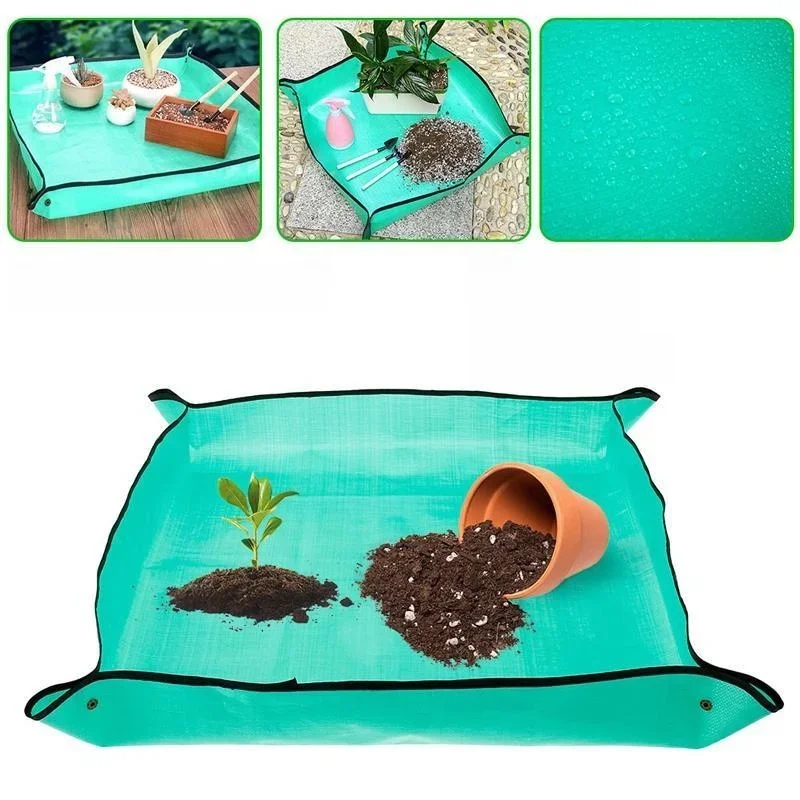 Tapis de plantation 50cm-100cm, tapis d'empotage de jardinage pliable, Pot de fleur de plante de jardin, tapis imperméables de transplantation