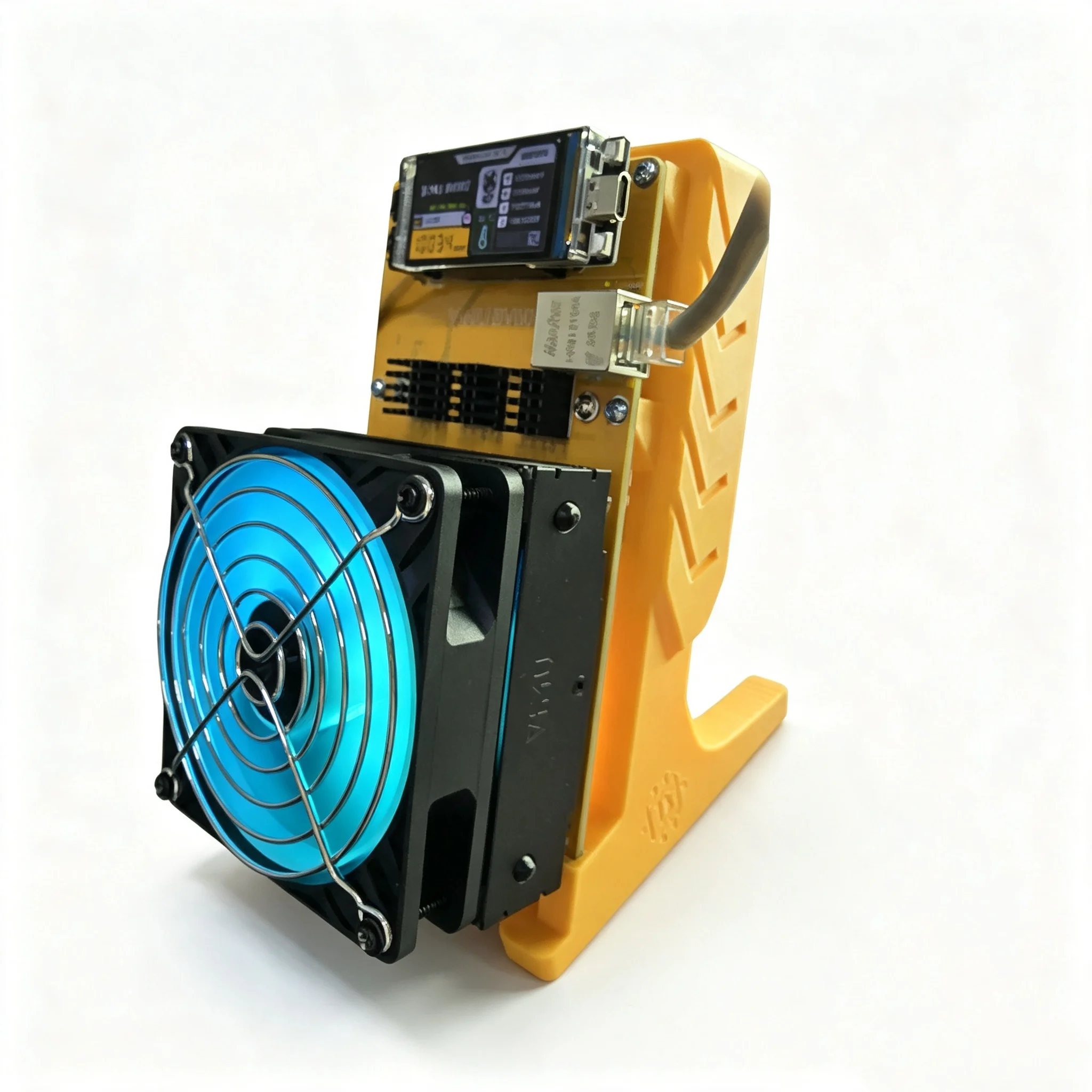 BV002 Bitcoin Solo Miner 10TH/s BTC Miner with 2x BM1373 Chip SHA256 ASIC Mining Machine Silent Cooling WiFi Network Home Mining