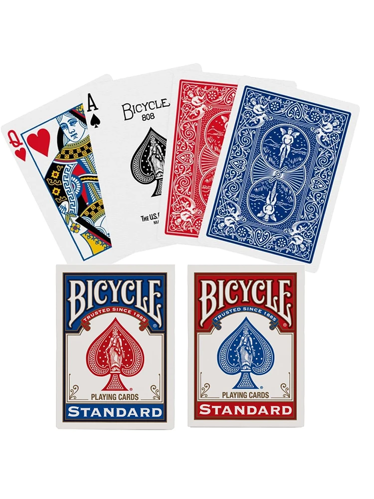 AliExpress Bicycle Rider Back Playing Cards Standard Index Red Black Decks of Cards Premium Poker Cards for Blackjack Casino Family Games