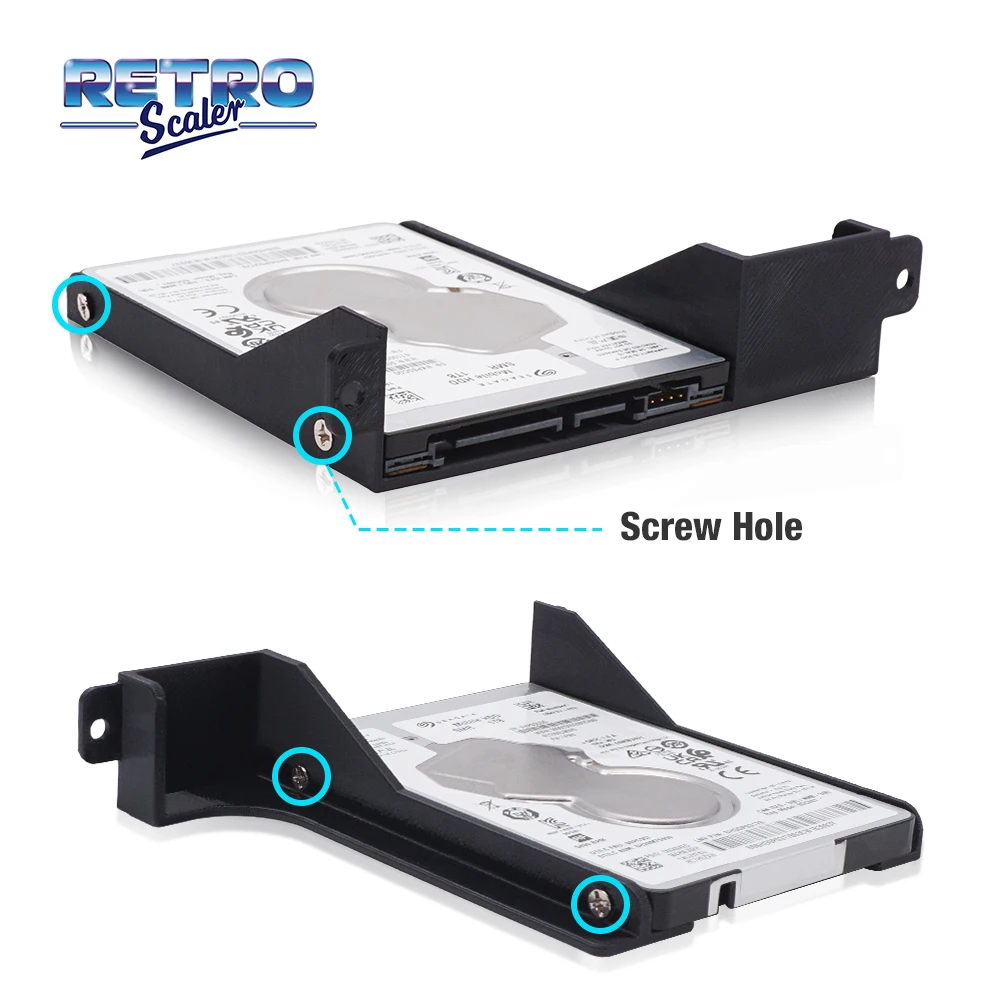 RetroScaler New Upgrade 2.5 Inches Hard Drive HDD SSD Bracket With Screws For PlayStation 2 PS2 Fat Game Console