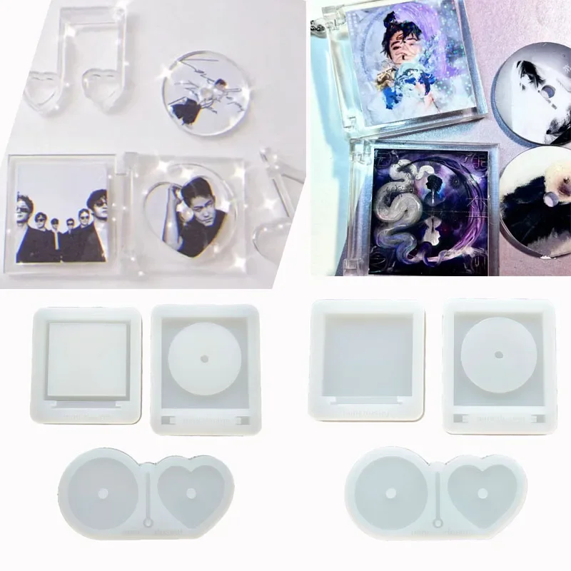 DIY odtwarzacz CD w kształcie silikonowej żywicy epoksydowej formy Shaker formy biżuteria formy narzędzia jubilerskie formy dekoracyjne — zdjęcie 2