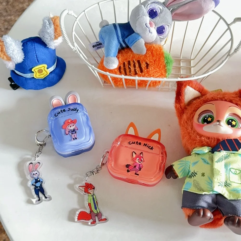 

New Popular 3D Silicone Rabbit Fox Ear Headphone Protective Case for AirPods 4 3 2 Pro 2 3 Cute Fashion Simple Protective Case