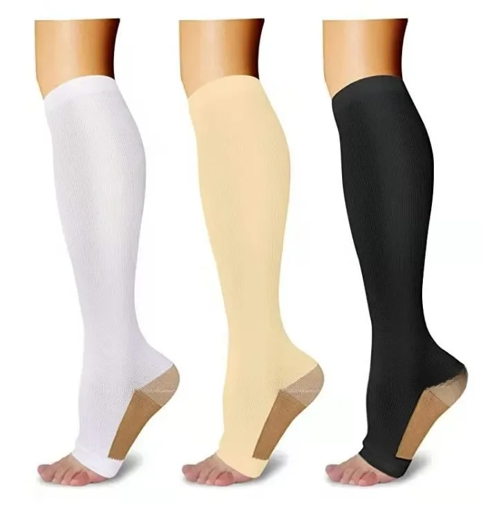 AliExpress Compression Stockings Nurse Prevent Calf Varicose Veins Soreness Zipper Pressure Cycling