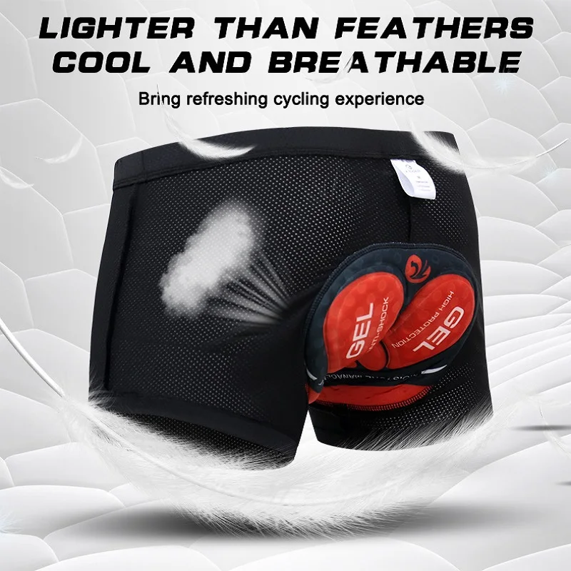 Cycling Shorts Breathable Mesh Cycling Underwear  5D Gel Pad Shockproof MTB Bike Shorts Bicycle Underwear Man Shorts