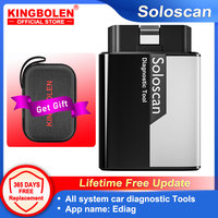 KINGBOLEN Soloscan all system lifetime free car diagnostic Tools OBD Scanner for Benz/ Audi/ BMW/ GM/ Ford/HONDA pk LAUNCH Elite