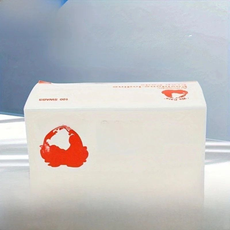 Sterilize and Clean Cuts and Scrapes with 100pcs/20pcs Iodine Disinfection Cotton Pads for Home or Travel