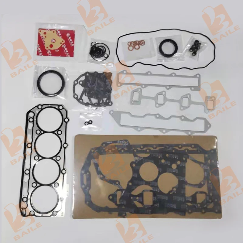 For Yanmar 4TNE86 Full Gasket Kit Set Engine Komatsu Excavator Tractor