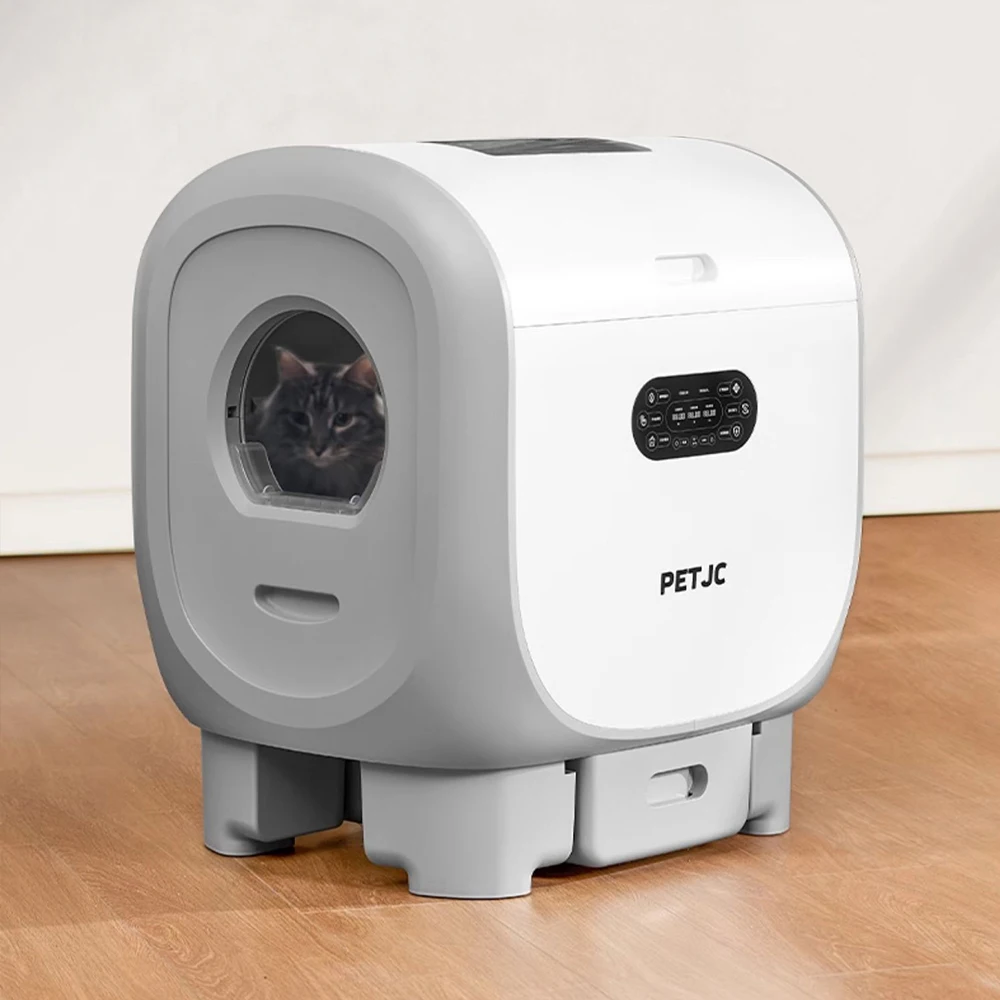 Tookfun PETJC Fully Automatic Smart Cat Toilet Oversized Electric Cat Litter Box Cat Supplies Closed Shit Shoveling Machine 101L