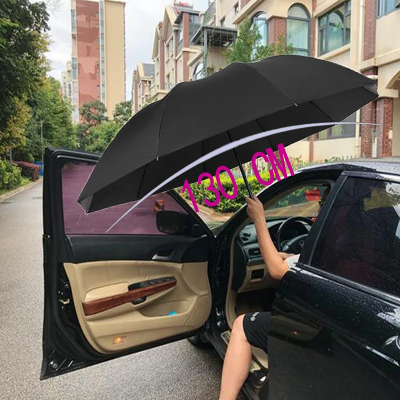 Paraguas plegable grande a prueba de viento, sombrilla de lujo para hombres y mujeres, sombrilla de negocios, sombrilla de regalo, sombrilla grande para hombres de 10 costillas Para día de sol o lluvia