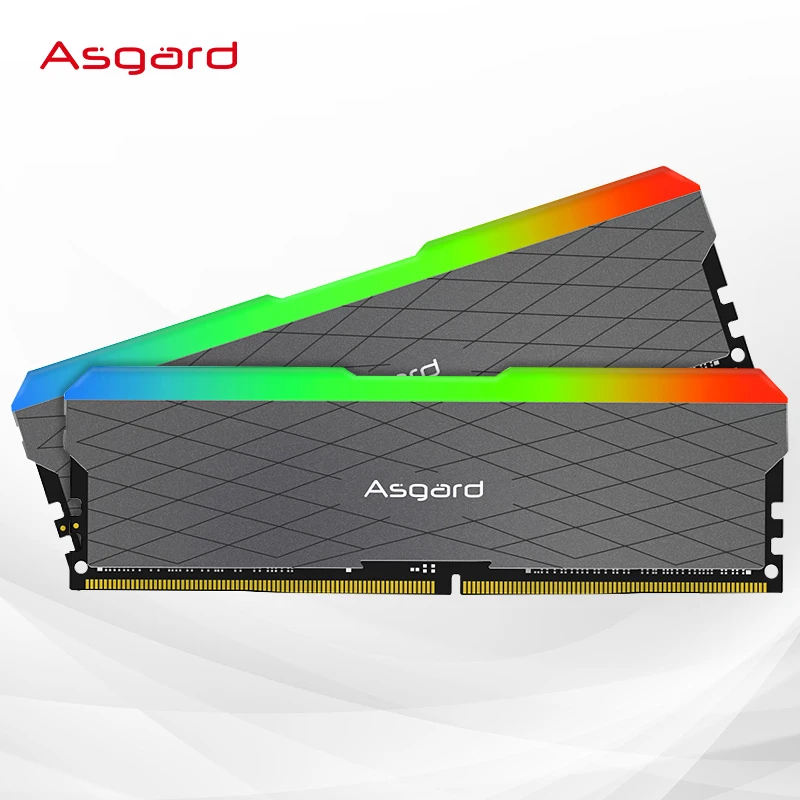 Imagem -03 - Asgard 8gx2 16gx2 3200mhz Ddr4 Rgb Ram w2 Iluminação Impressionante Dual Channel Dimm Memoria Ram 1.35v Ddr4 Rgb Ram para Desktop