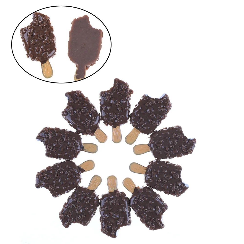 5 sztuk/partia lalki miniaturowe udawaj zabawki Mini lody Bar żywica DIY chrupiące Ice-lolly symulacja żywności dla lalek akcesoria — zdjęcie 2