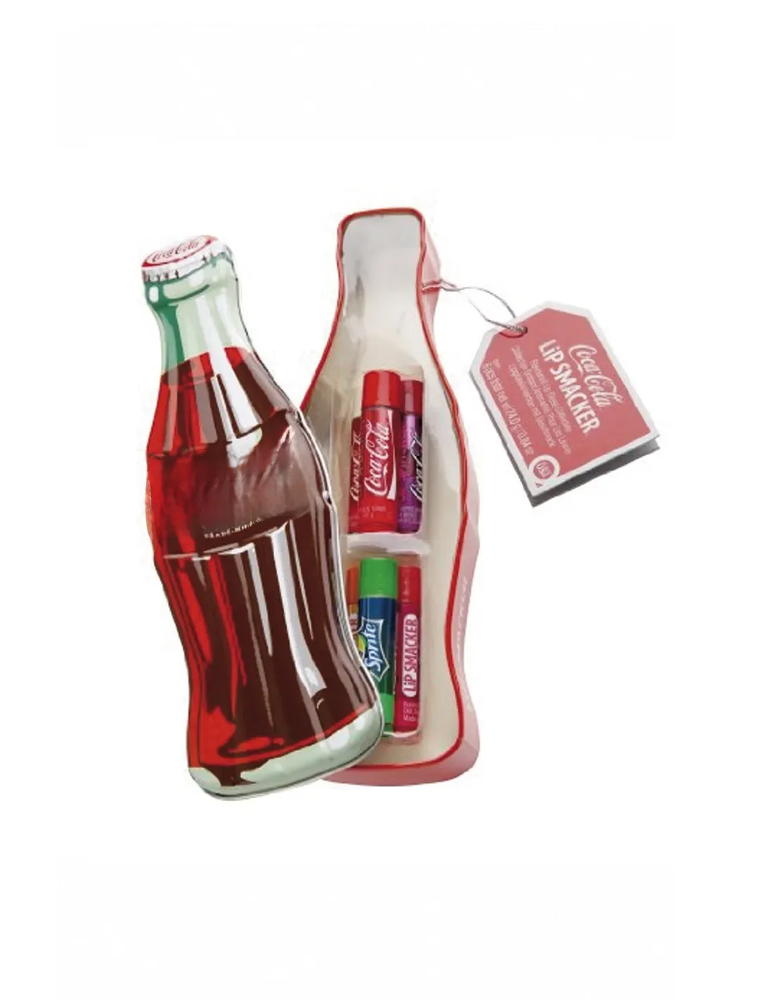 Smacker coca cola estanho com 6 balsamos batons conjunto de maquiagem 6 unidades beleza batons sabor