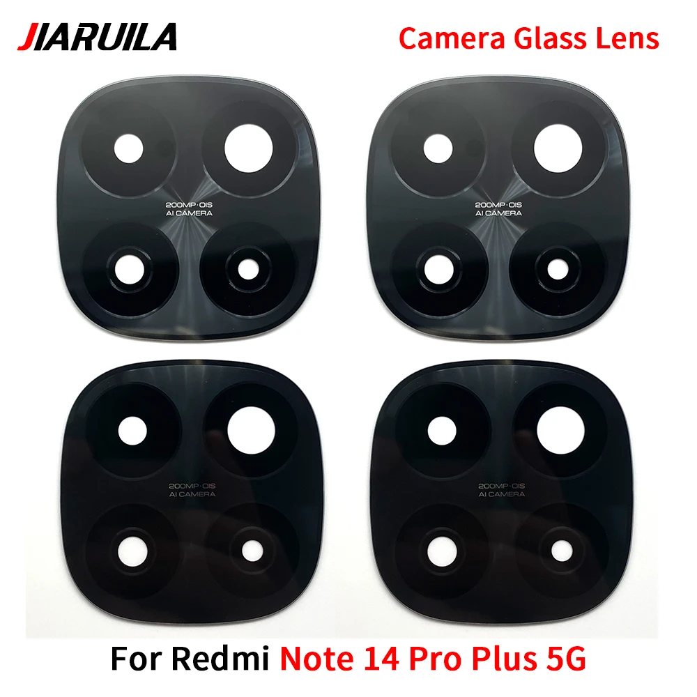 10 PCS Rear Back Camera Glass Lens Cover For Redmi Note 14 Pro Plus 5G With Ahesive Sticker