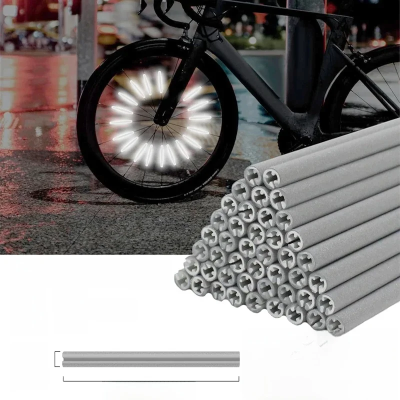 AliExpress NONE 36/48/72/96Pieces 8cm Spoke Reflectors Bicycle Set Waterproof Easy Assembly, Safe Riding at Night Reflectors