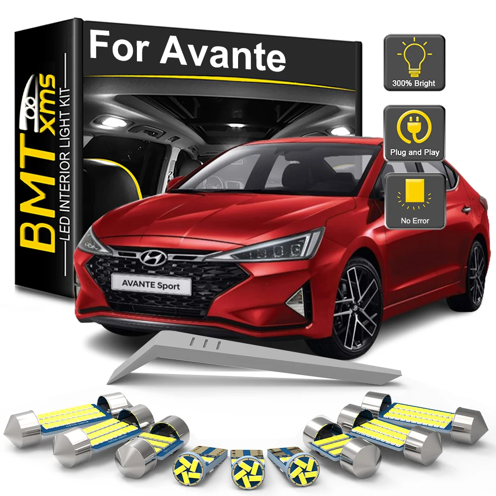 BMTxms For Hyundai Avante XD HD MD AD 2001-2016 2017 2018 2019 2020 2021 Car LED Interior Light Bulb Kit Trunk Lamp Accessories