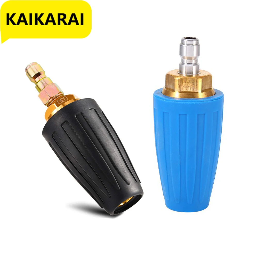 Bocal Turbo Giratório de Lavadora de Pressão Quick Connect Plug Núcleo Cerâmico 360 ° Bocal para Limpar Concreto de Tijolo