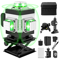 3D Laser Level 16 Lines 4D Level selfleveling 360 Horizontal And Vertical Cross Super power Green Laser Level