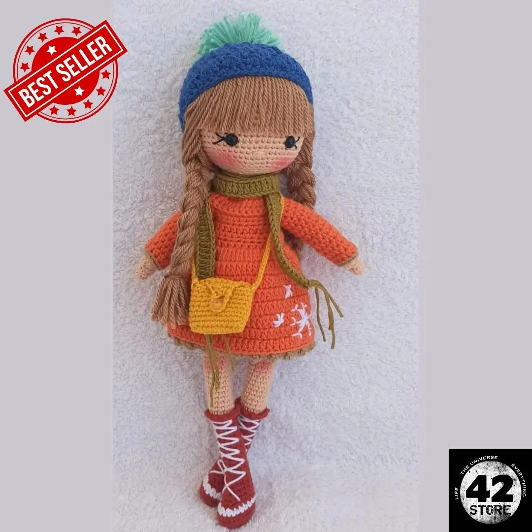 Winter Beauty Amigurumi Organic Toy Hand Knitted