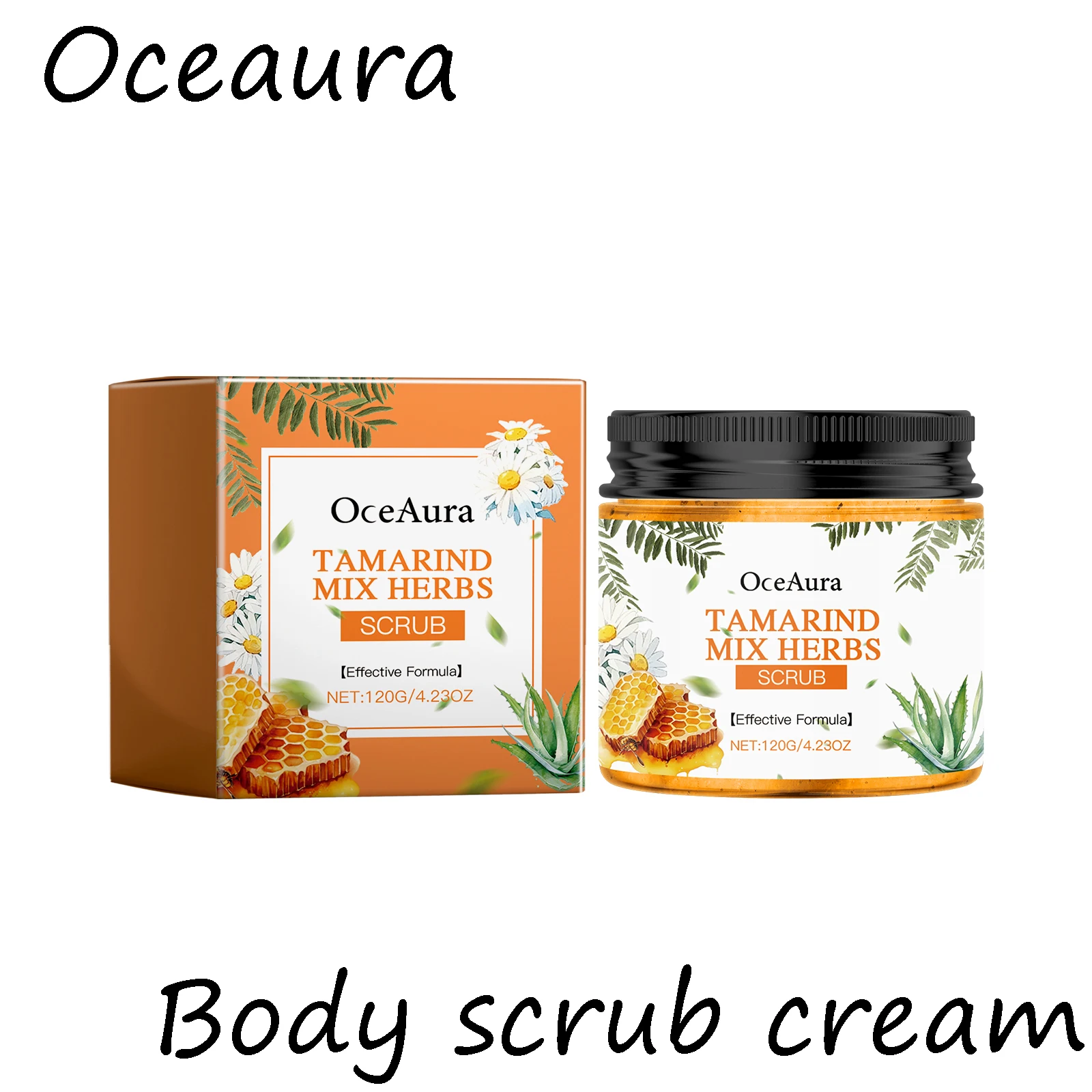 Oceaura crema exfoliante corporal suave eliminar la piel muerta clenaing poro suciedad hidratante No apretado crema exfoliante corporal exfoliante suave