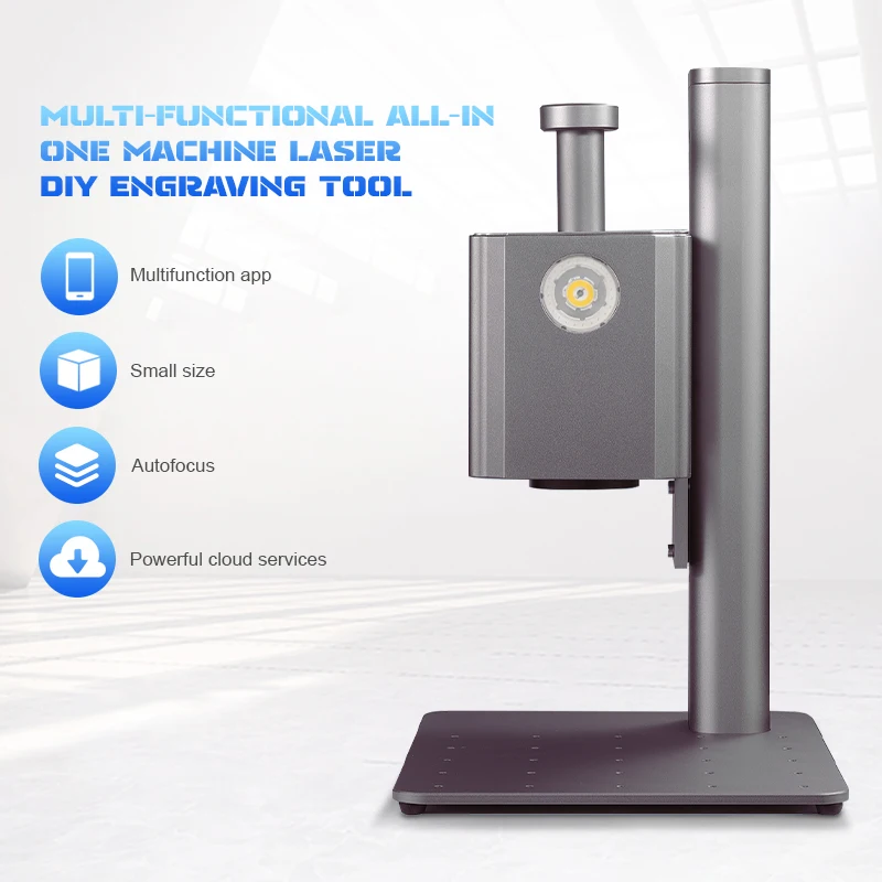 Mini Fiber Laser Marking Engraving Machine Max Raycus IPG