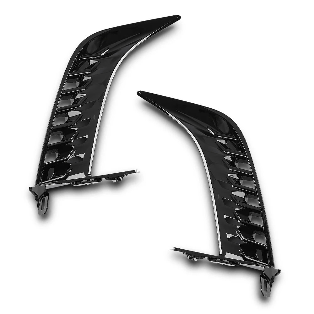 

Crossdesign Front Bumper Side Trim Molding Fit for 2025 Toyota Camry Se W/O Sensor Hole 52712-Aq020, 52713-Aq020 Pc Black 1Pair