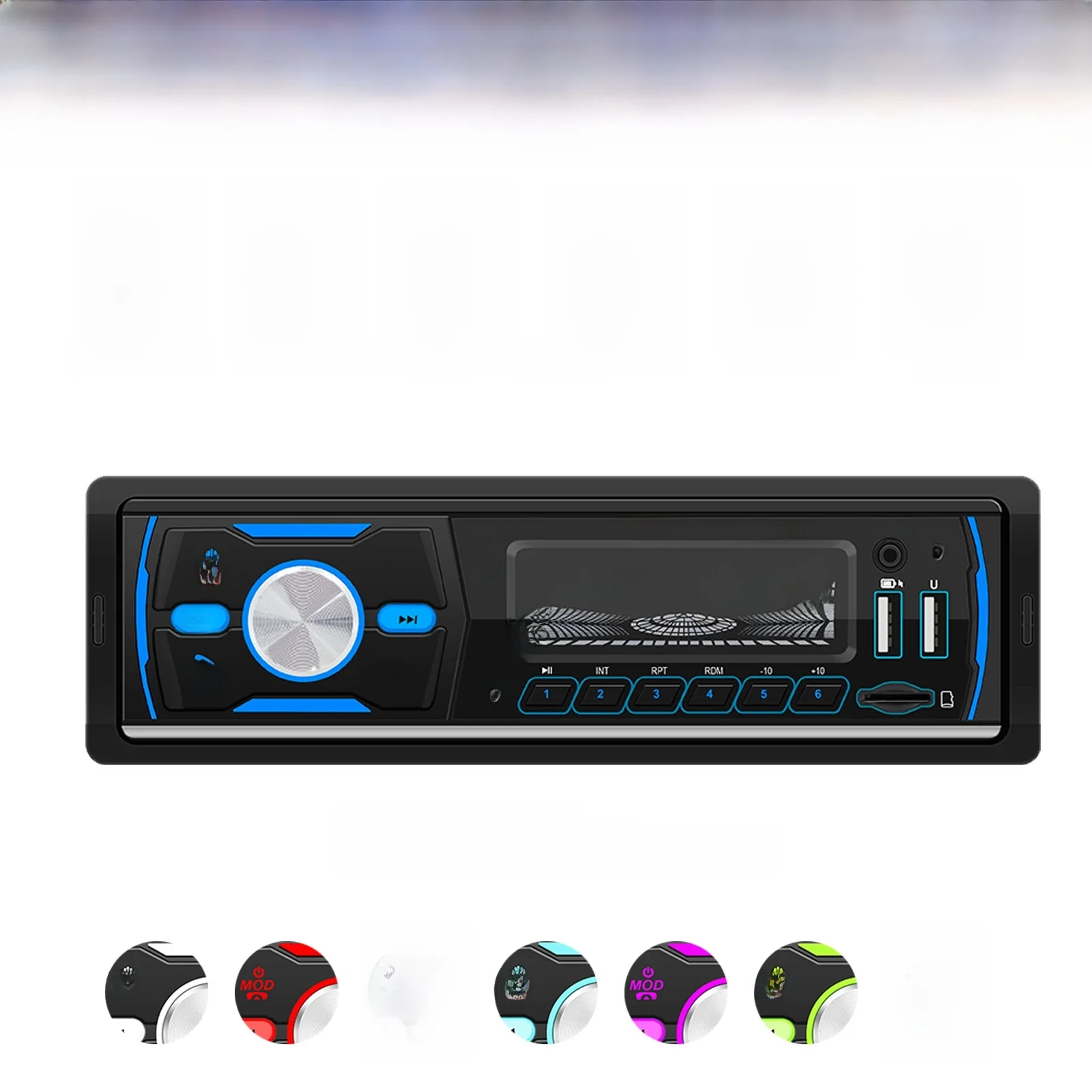 ESSGOO Autoradio-Kopfeinheit mit DAB+, integrierter AM FM RDS USB AUX-in SD Bluetooth Single 1 DIN Remote MP3-Player