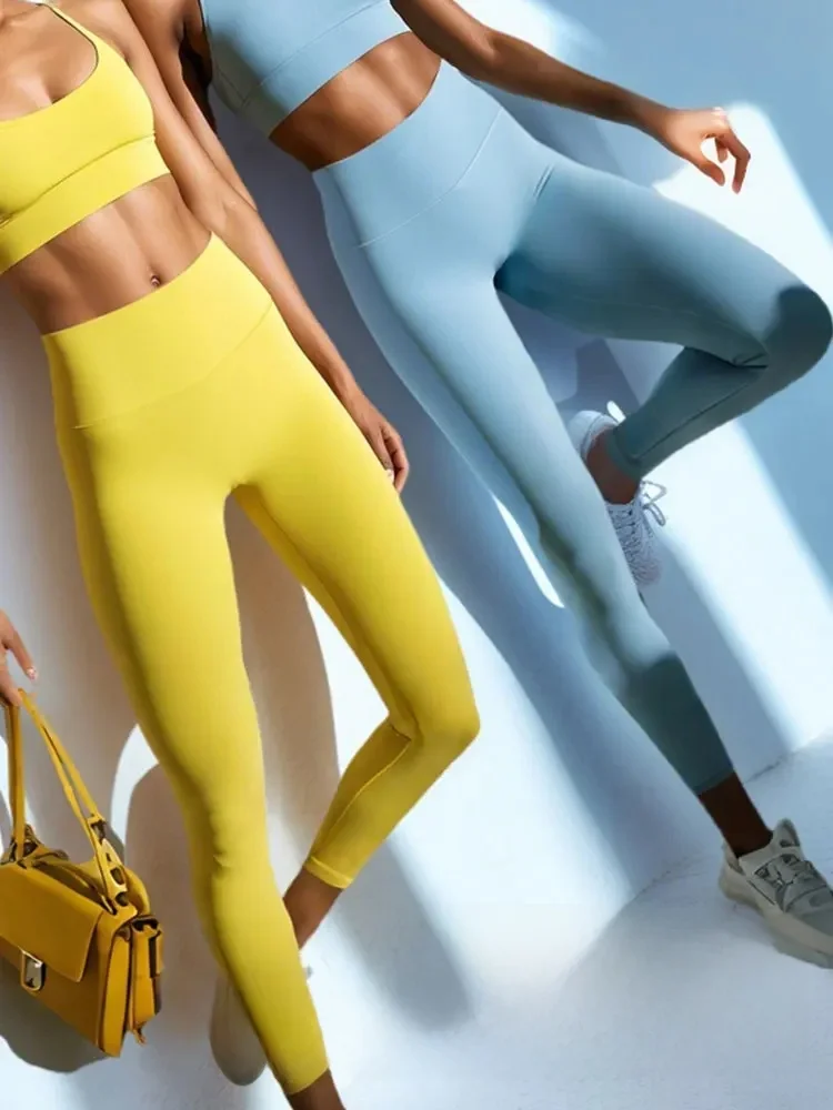 AliExpress ZHUMU GYM Summer Sale High-Waist Yoga Pants - 4-Way Stretch Quick-Dry Leggings for Running Cycling Gym Workout