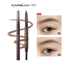 CRASLAN 4 Colors Automatic Eyebrow Pencil Waterproof Longlasting Easy Ware Eyebrow Pen Tattoo Tint Enhancers with Replace Refill