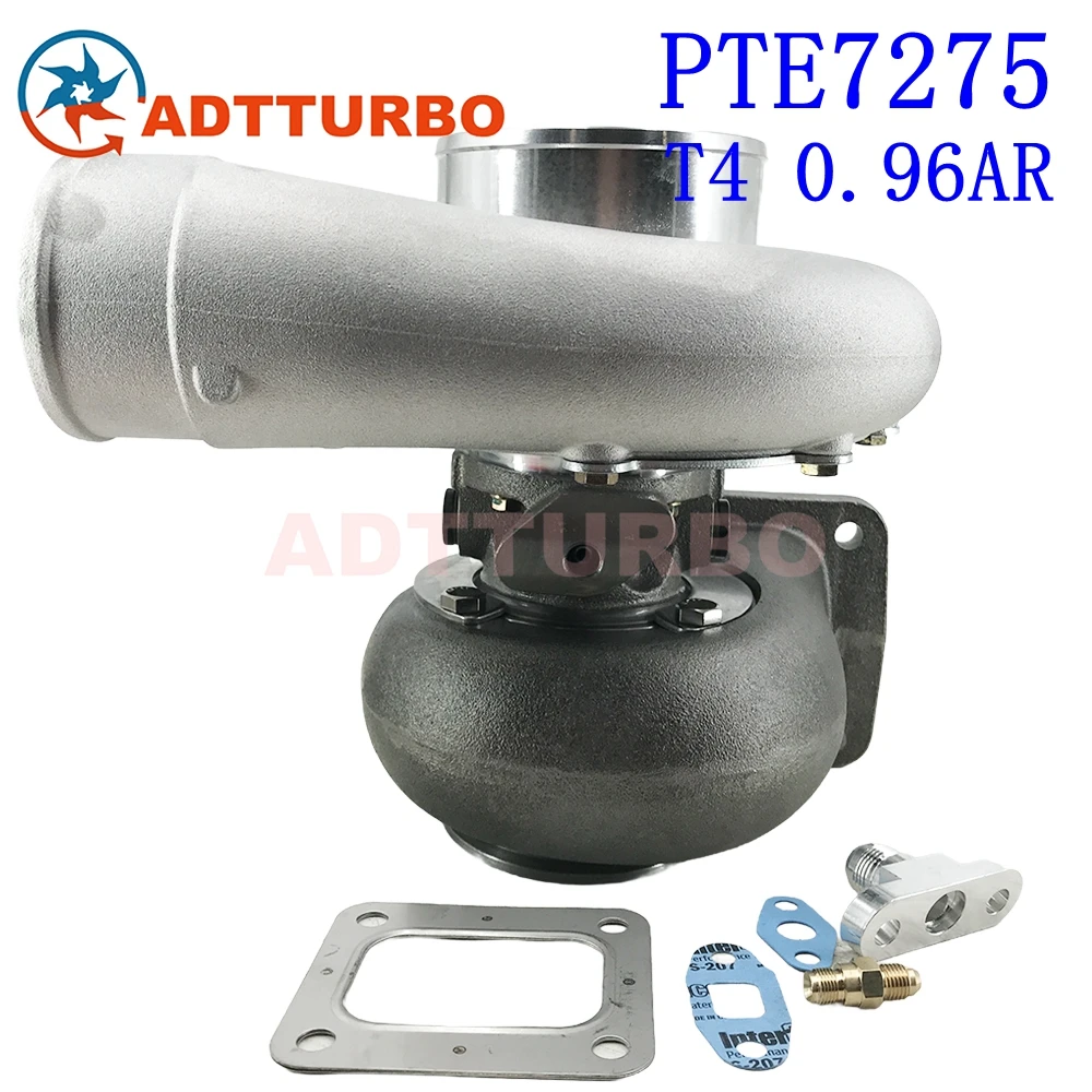 

Turbocharger Performance PTE7275 GEN 2 Turbo T4 0.96AR 1200HP Turbocharger for Precision Turbine Supercharger Ball Bearing