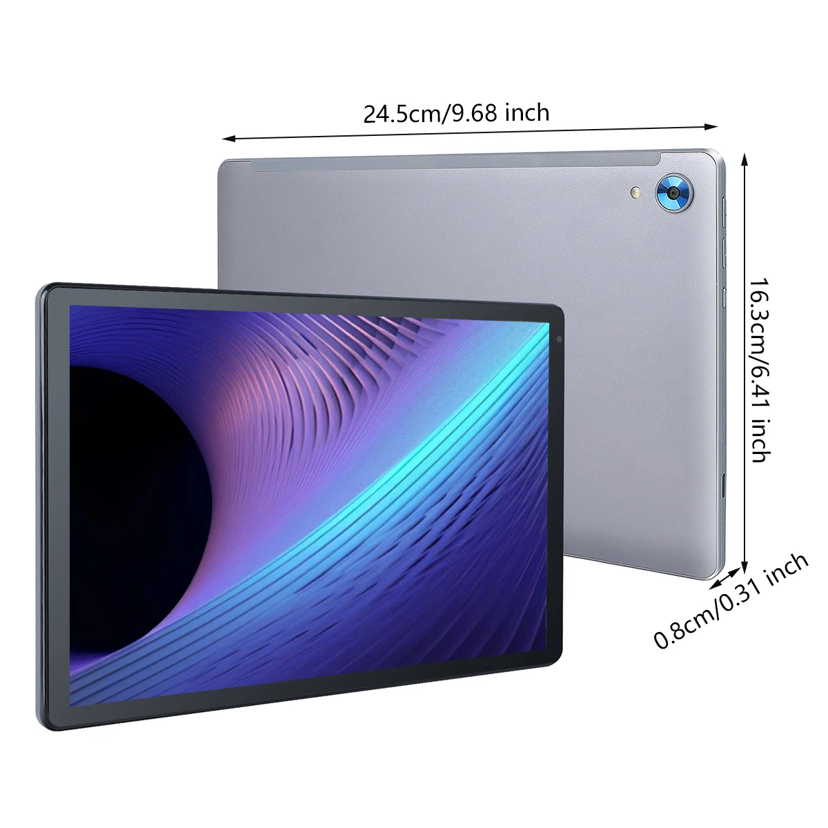 AEEZO C107 Android 14 Tablet 10.1 Inch 10GB RAM 128GB ROM 1TB Expand Octa-Core Processor HD IPS Screen 8.0 MP Rear Camera WiFi 6