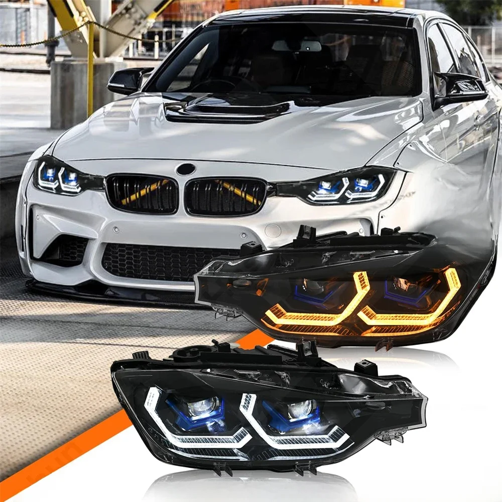 Lampe de sauna à LED de style figuré pour BMW, lumière de sauna, assemblage de lampe avant, 320i, 330i, 335i, 330e, 340i, 328d, 328i, série 3, 2013-2018, F30, F31, M3, nouveau