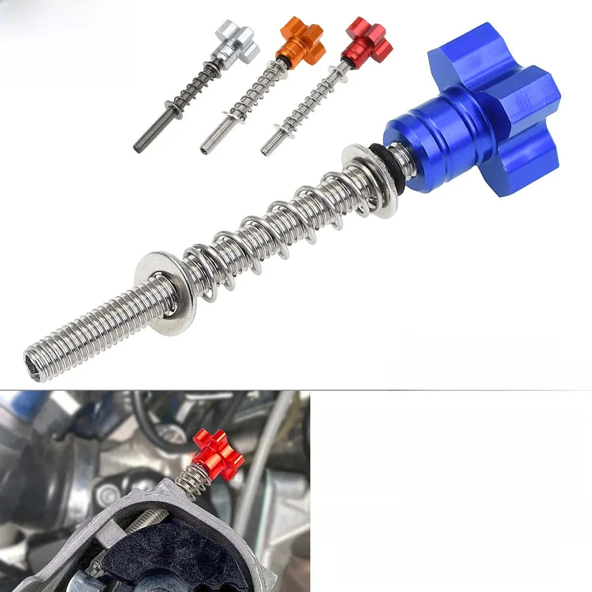 Vis de réglage de la vitesse de ralenti CNC pour motocross KTM 150 250 300 XC-W EXC TPI Six Days, Husqvarna TEi TXi, Gas Gas EC EX