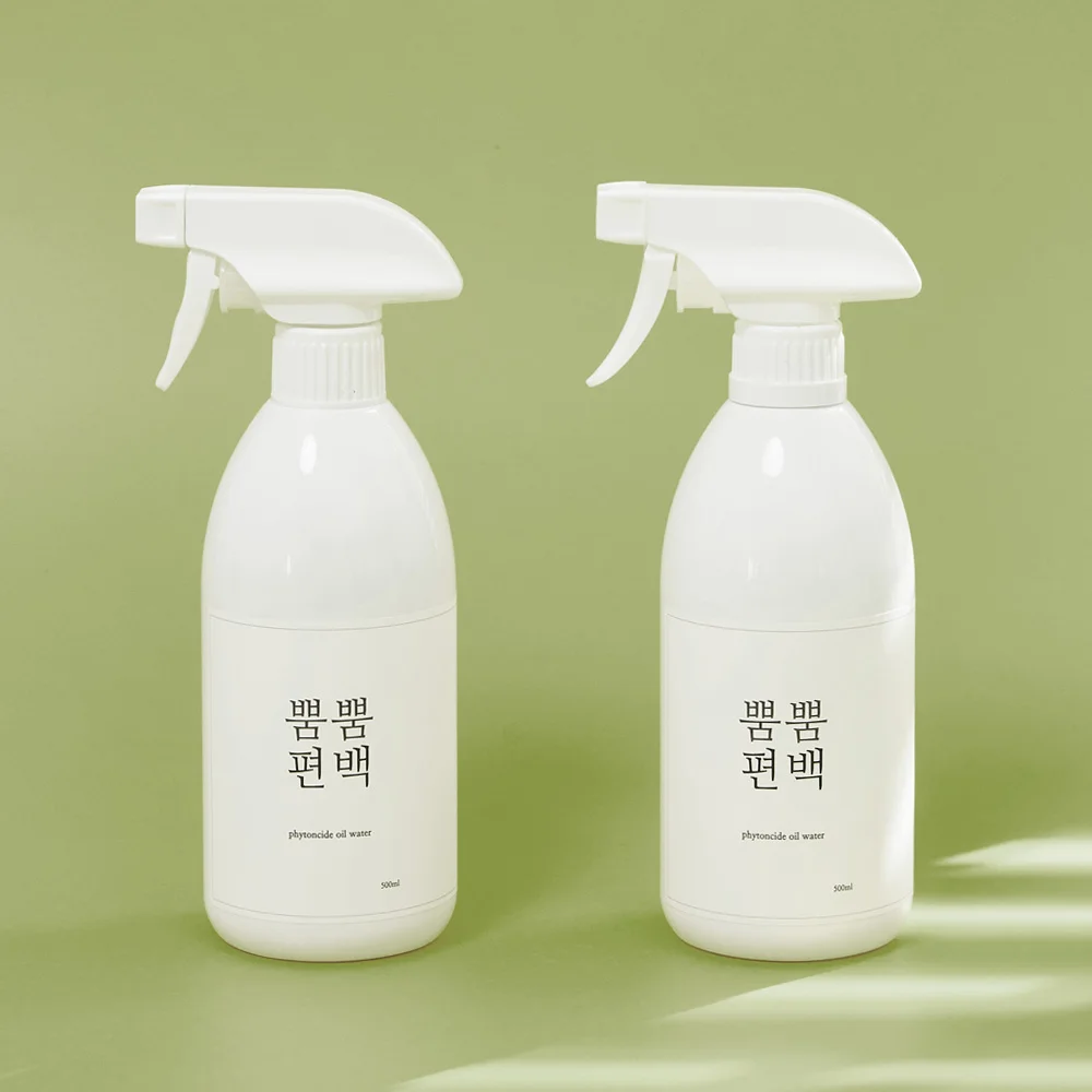 뿜뿜편백 3%천연편백오일함유 편백수 피톤치드 스프레이 500mL+500mL