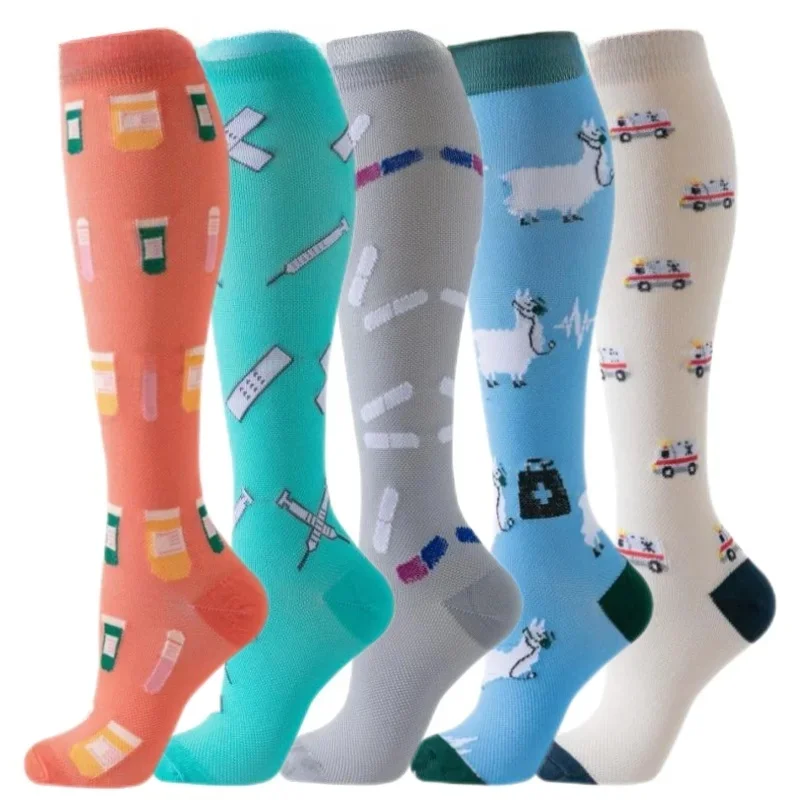 AliExpress 58 Styles Compression Sports Socks Running Women Men Cycling Socks Varicose Veins Stockings Fit For Medical,Edema,Diabetes
