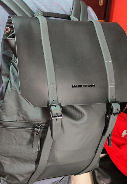 Sac à dos ordinateur 15" imperméable cuir PU design minimaliste antivol 9 poches