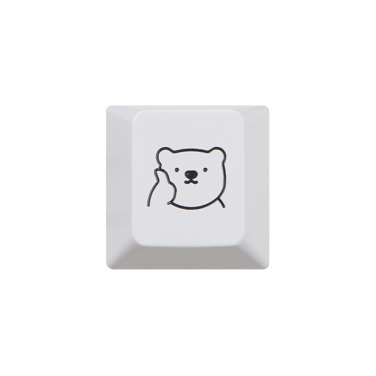 Bear Aluminum Alloy Keycaps Suitable for Mechanical Keyboard, Personalized Gift, ESC enter, Electrophoresis process