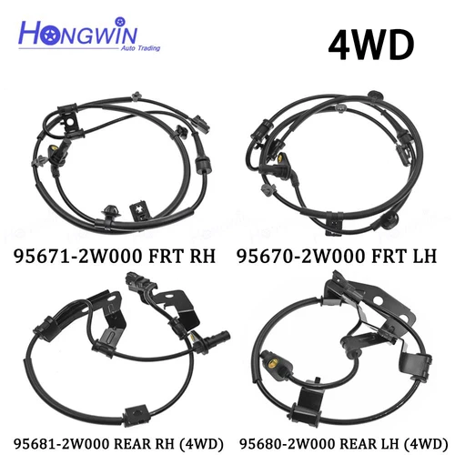 Imagen 1 del producto Sensor ABS de velocidad de rueda delantera y trasera para Hyundai Santa Fe Sport Kia Sorento 4WD 13-19 956702 W000 956712 W000 956802 W000 956812 W000