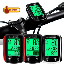 Large Screen Bicycle Computer Bike Computer Waterproof Speedometer Odometer Cycling Stopwatch Bicycle Accessories