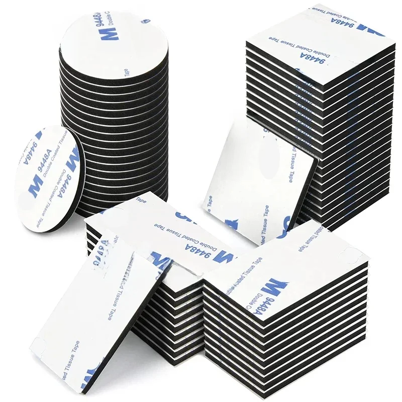 Ruban adhésif carré en mousse Double face, 10/20 pièces, ruban de fixation en mousse de montage, points collants imperméables pour fournitures artisanales de bricolage