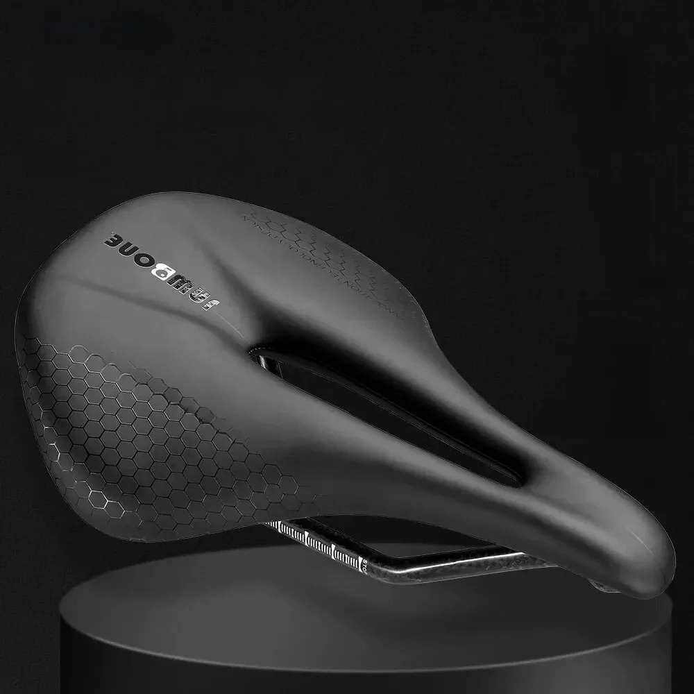 AliExpress Ryet JAWBONE Ultralight Leather Saddle MTB Bike Racing 7x9mm Oval Full Carbon Rails Hollow Design Road Bicycle Seat Cushion Cycling