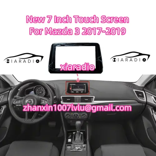 Nueva pantalla táctil de repuesto de 7 pulgadas B61A-61-1J0 para Mazda 3 2017-2019 navegación de Radio de Audio CD de coche