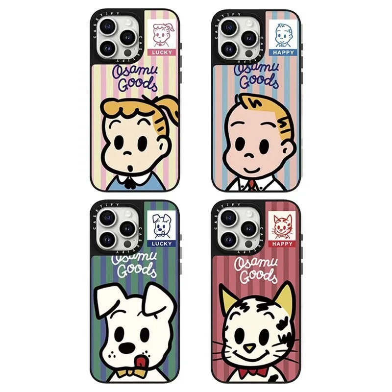 

Зеркальная серия Harada Osamu с мультяшной коллаборацией для iPhone 17 Pro Max, чехол для телефона 15 Pro, модный чехол Apple 14 13