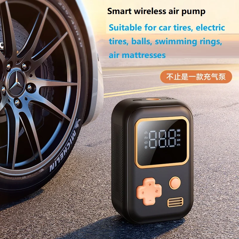 

Wireless car air pump multi-function handheld car air pump portable charging air pump for car electric tires, balls, bike